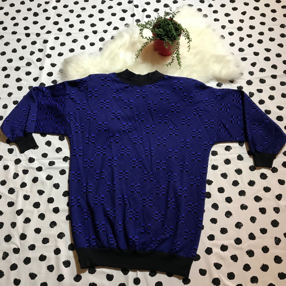 VTG 80's Womens Oversize Tunic Sweater Sweatshirt